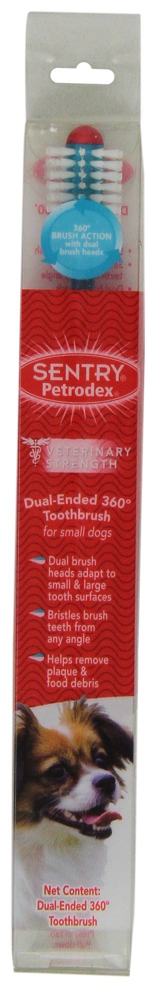 Petrodex Dual Ended 360 Toothbrush for Small Dogs - PawsPlanet Australia