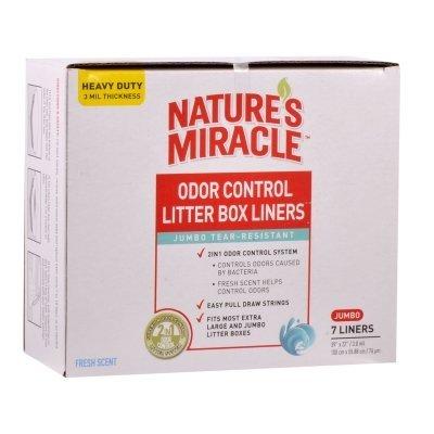 [Australia] - Nature's Miracle Odor Control Jumbo Litter Box Liners 7 Count 