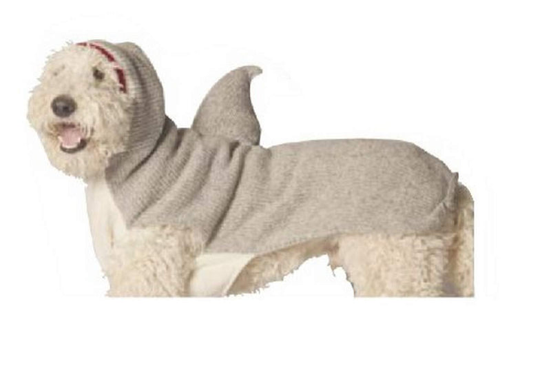 Chilly Dog Shark Hoodie Dog Sweater, XX-Small - PawsPlanet Australia