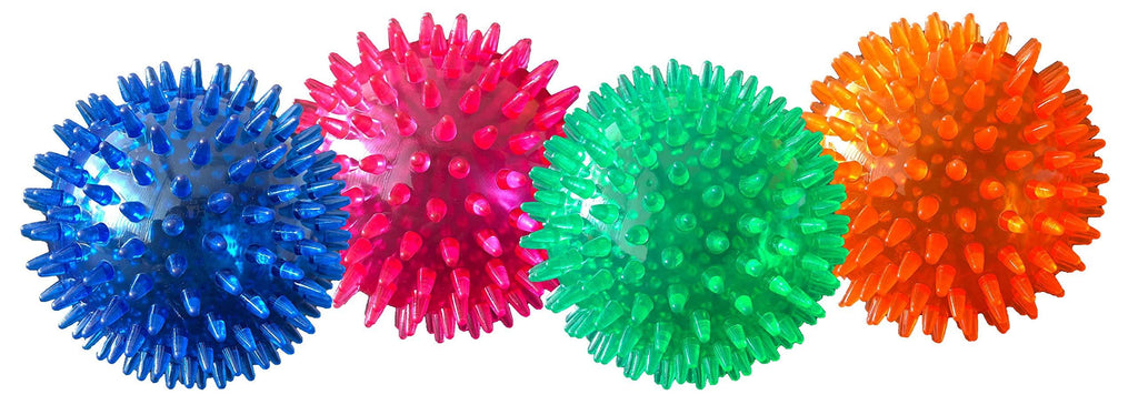 [Australia] - PetSport Gorilla Ball Scented, Super Durable, Ultra Light and Ultra Bouncy Dog Toy for Small, Medium and Large Dogs, Assorted Colors 4" Large Gorilla Ball 
