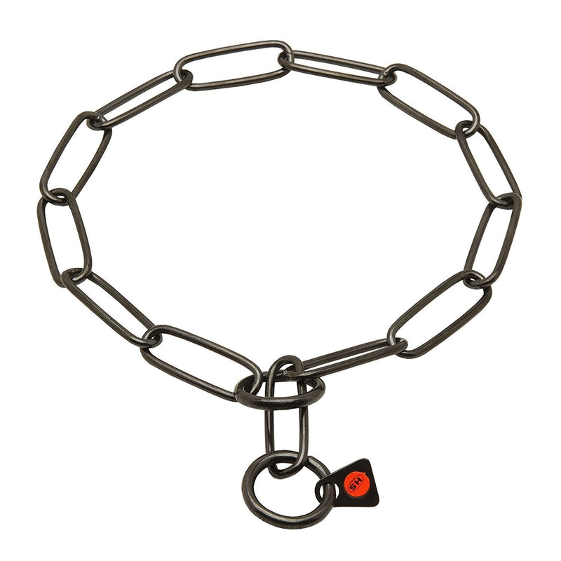 [Australia] - Herm Sprenger Fursaver Black Stainless Steel 20" Choke Collar, One Size 