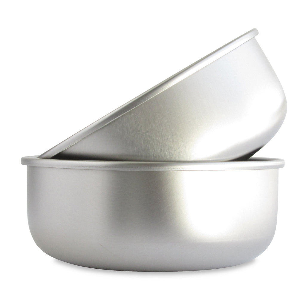 [Australia] - Basis Pet Made in The USA Stainless Steel Dog Bowl 2-PACK OF LRG BOWLS 
