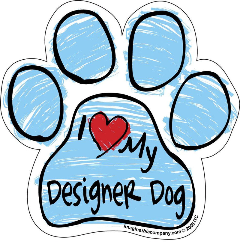 [Australia] - Imagine This Scribble Paw Magnet, Designer Dog 