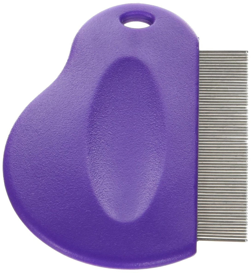 [Australia] - Master Grooming Tools Contoured Grip Flea Combs — Ergonomic Combs for Removing Fleas, Purple 