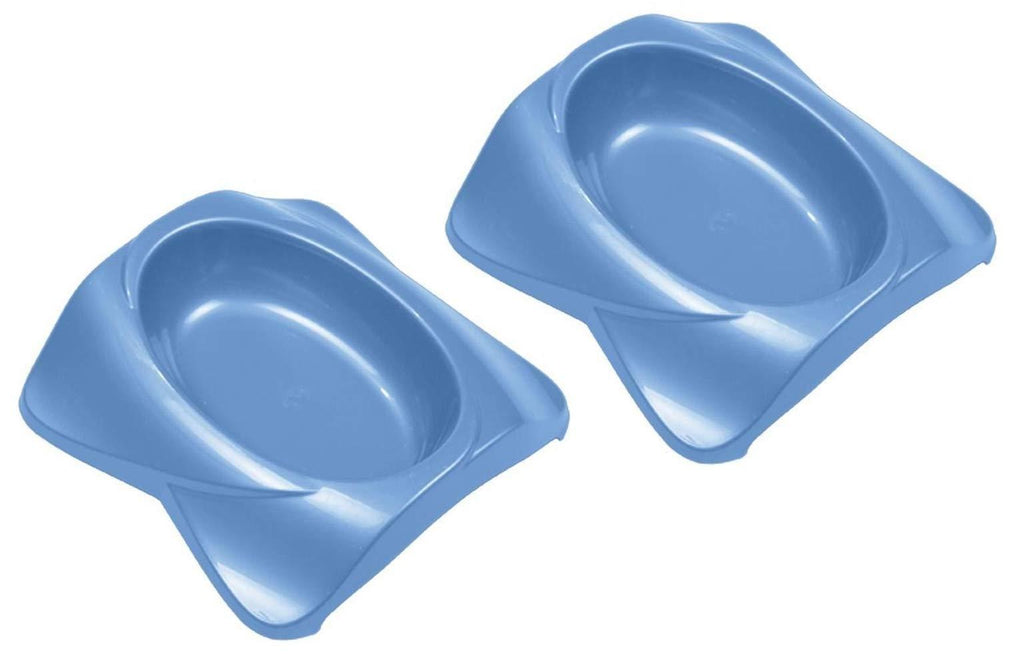 [Australia] - Van Ness 2 Pack of Heavyweight Cat Dishes, 9 Ounce Capacity Each, Assorted Colors 