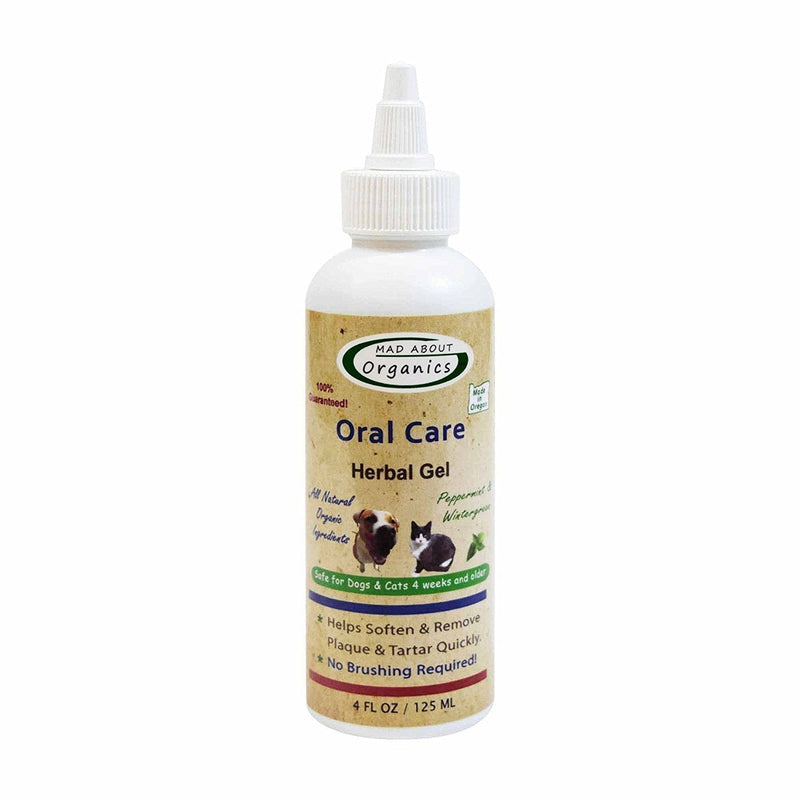 Mad About Organics Oral Care Herbal Gel 4oz - PawsPlanet Australia