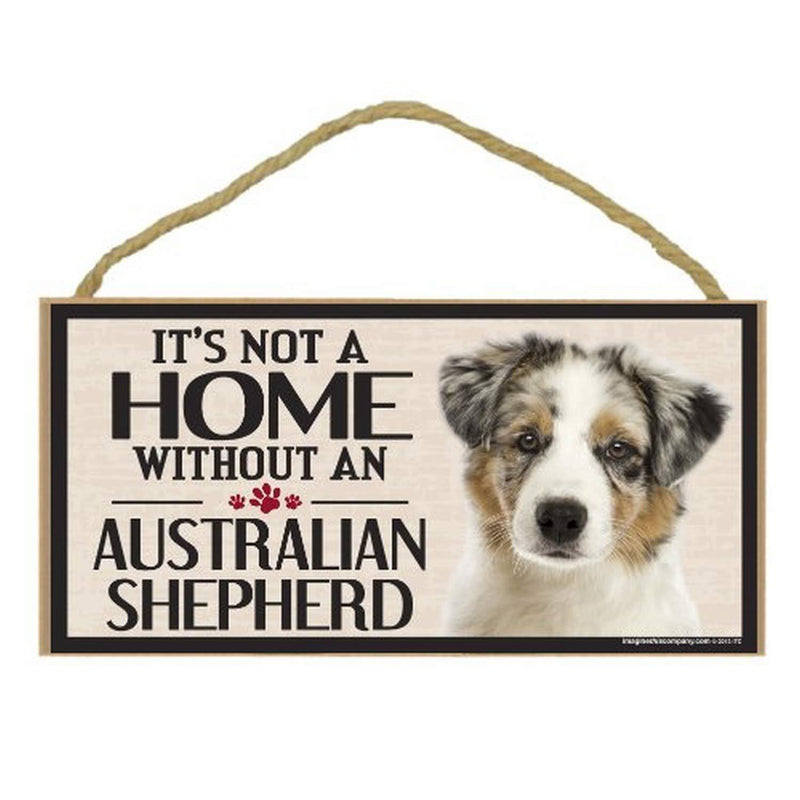 [Australia] - Imagine This Wood Sign for Australian Shepherd Dog Breeds 