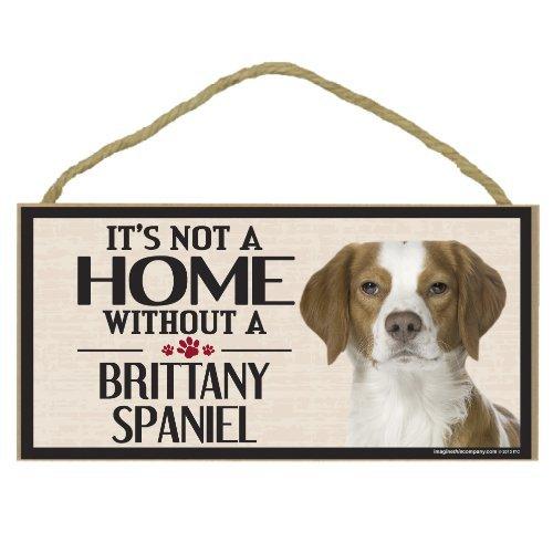 [Australia] - Imagine This Wood Sign for Brittany Spaniel Dog Breeds 