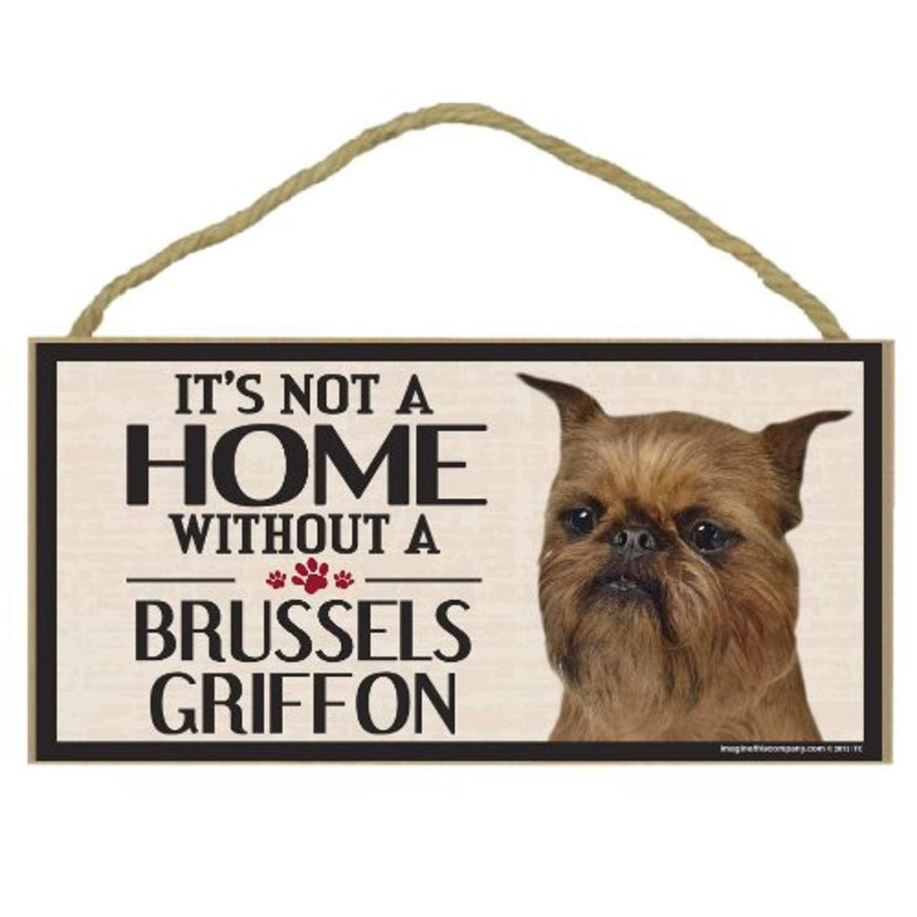 [Australia] - Imagine This Wood Sign for Brussels Griffon Dog Breeds 