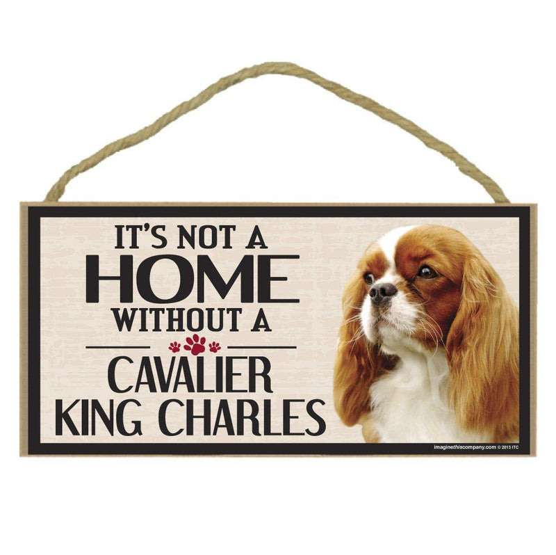 [Australia] - Imagine This Wood Sign for Cavalier King Charles Dog Breeds 