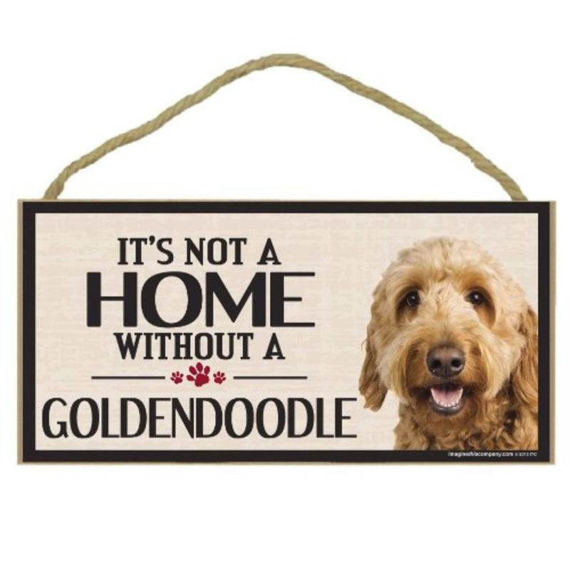 [Australia] - Imagine This Wood Sign for Goldendoodle Dog Breeds 