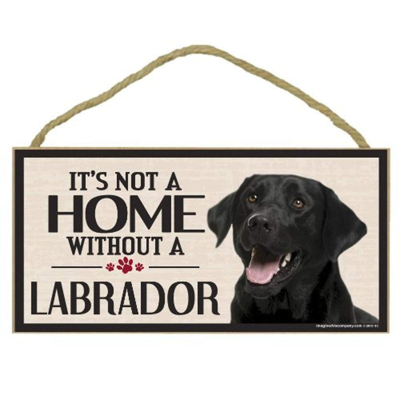 [Australia] - Imagine This Wood Sign for Black Lab Dog Breeds 