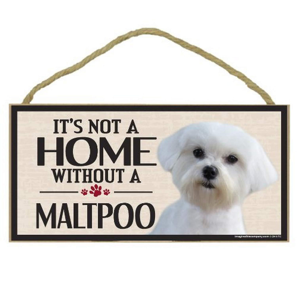 [Australia] - Imagine This Wood Sign for Maltipoo Dog Breeds 