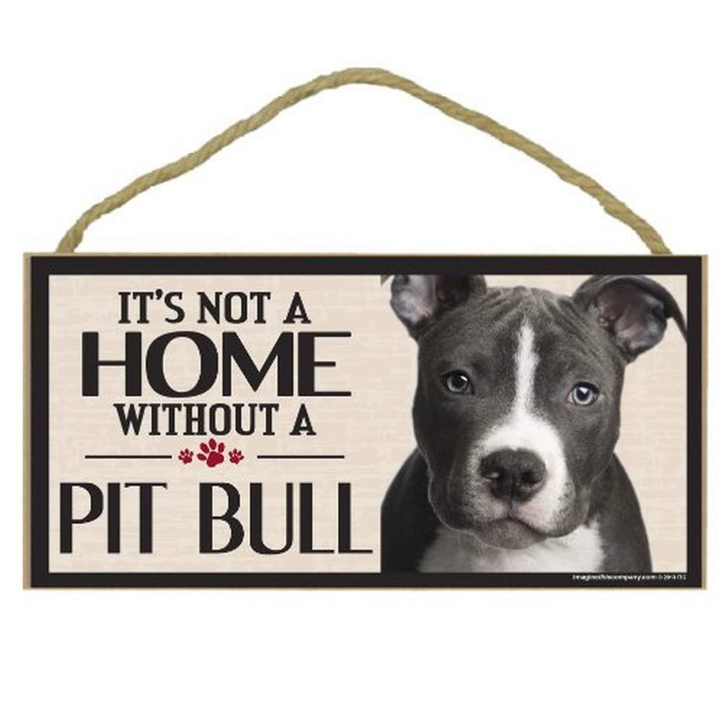 [Australia] - Imagine This Wood Sign for Pit Bull Dog Breeds 