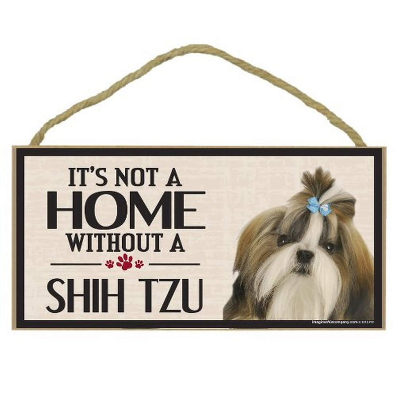 [Australia] - Imagine This Wood Sign for Shih Tzu Dog Breeds 