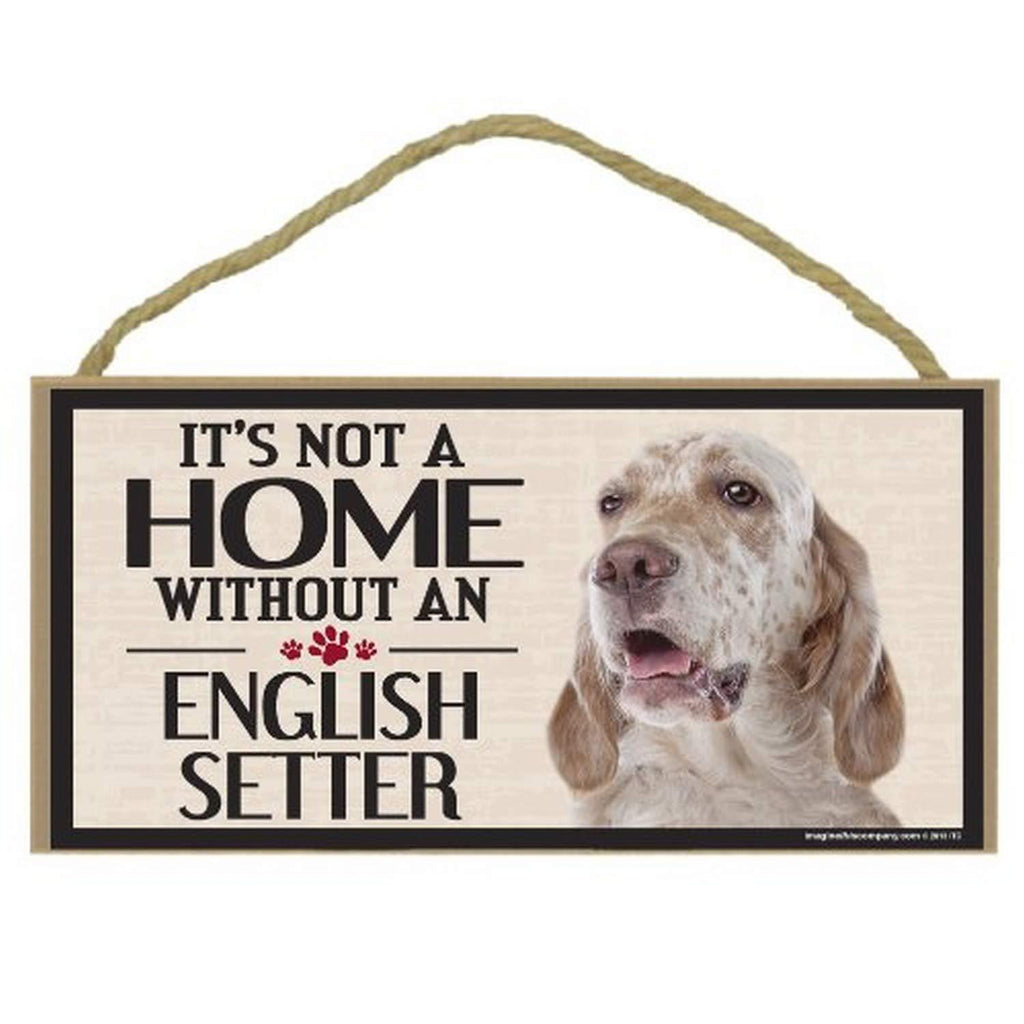 [Australia] - Imagine This Wood Sign for English Setter Dog Breeds 