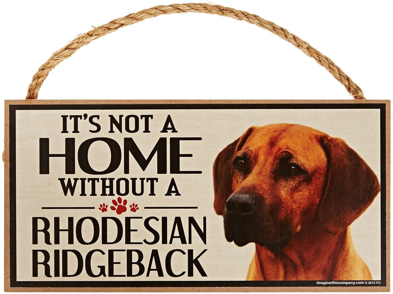 [Australia] - Imagine This Wood Sign for Rhodesian Ridgeback Dog Breeds 