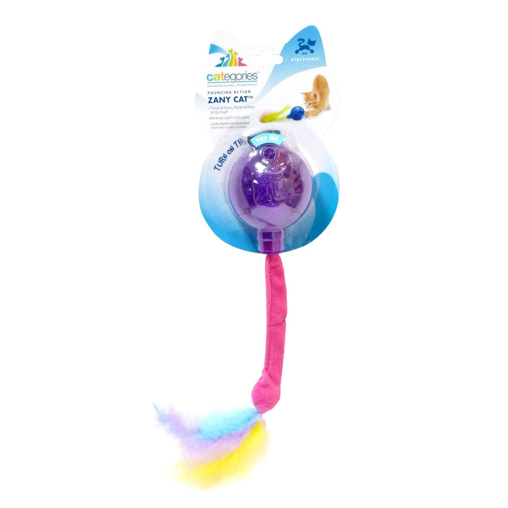 [Australia] - Categories Zany Cat Pouncing Action Electronic Toy Ball 