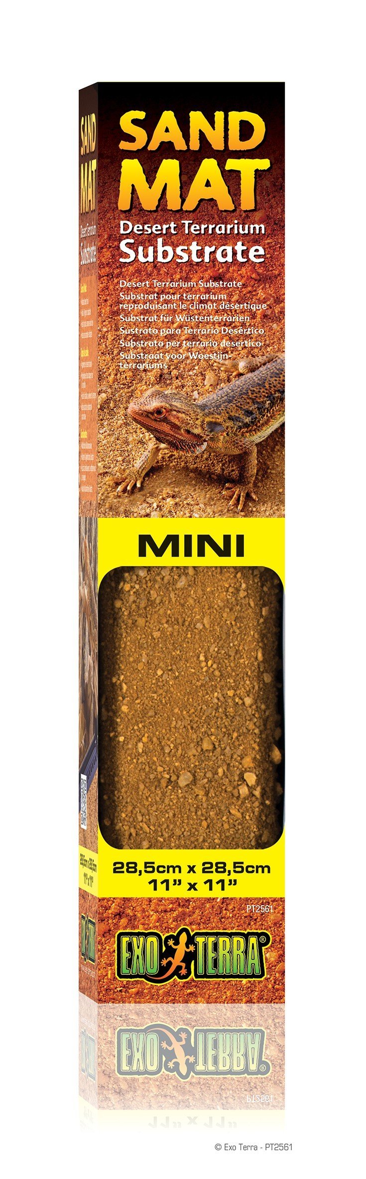Exo Terra Sand Mat Mini, Desert Terrarium Substrate 11 x 11 Inches - PawsPlanet Australia