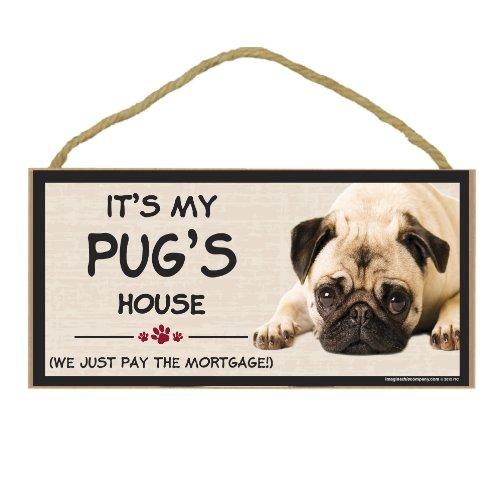 [Australia] - Imagine This Wood Breed Decorative Mortgage Sign, Pug 