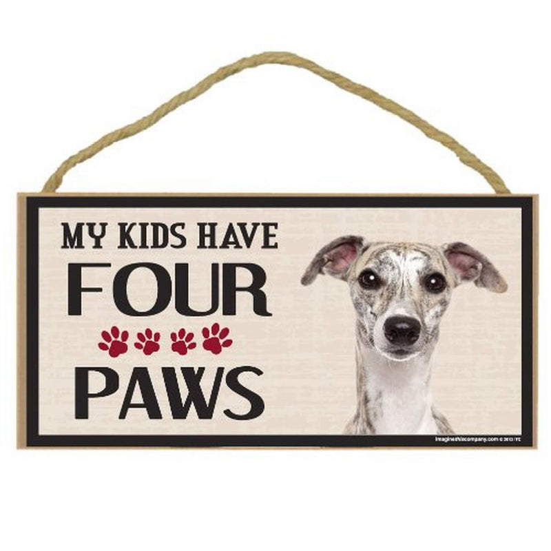 [Australia] - Imagine This Wood Breed Four Paws Sign, Whippet 