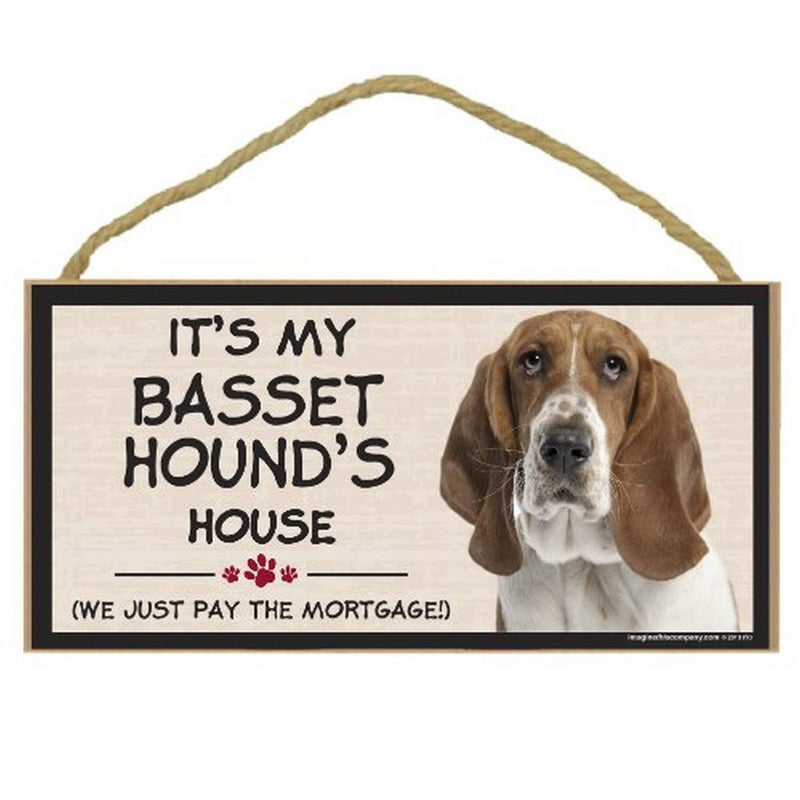 [Australia] - Imagine This Wood Breed Decorative Mortgage Sign, Basset 