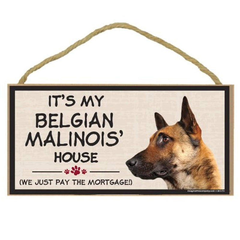 [Australia] - Imagine This Wood Breed Decorative Mortgage Sign, Belgian Malinois 