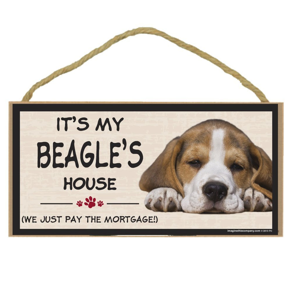 [Australia] - Imagine This Wood Breed Decorative Mortgage Sign, Beagle 