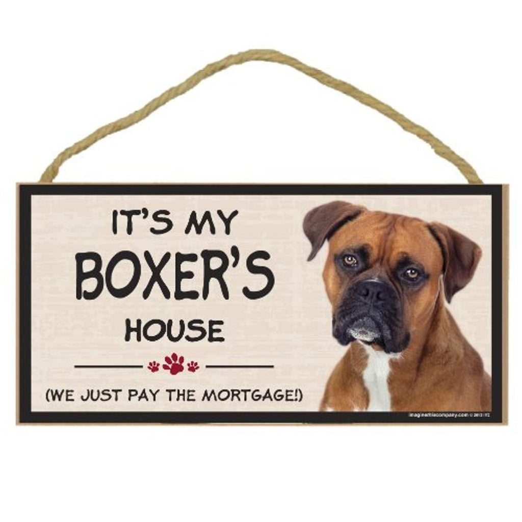 [Australia] - Imagine This Wood Breed Decorative Mortgage Sign, Boxer 