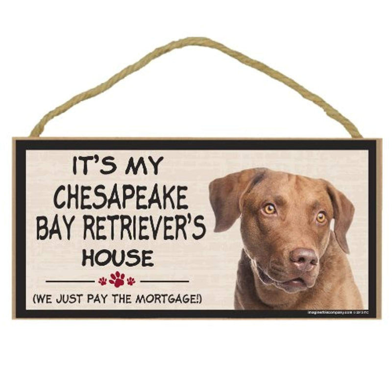 [Australia] - Imagine This Wood Breed Decorative Mortgage Sign, Chesapeake Bay Retriever 