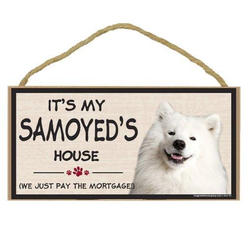 [Australia] - Imagine This Wood Breed Decorative Mortgage Sign, Samoyed 