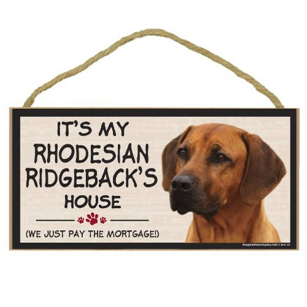 [Australia] - Imagine This Wood Breed Decorative Mortgage Sign, Rhodesian Ridgeback 