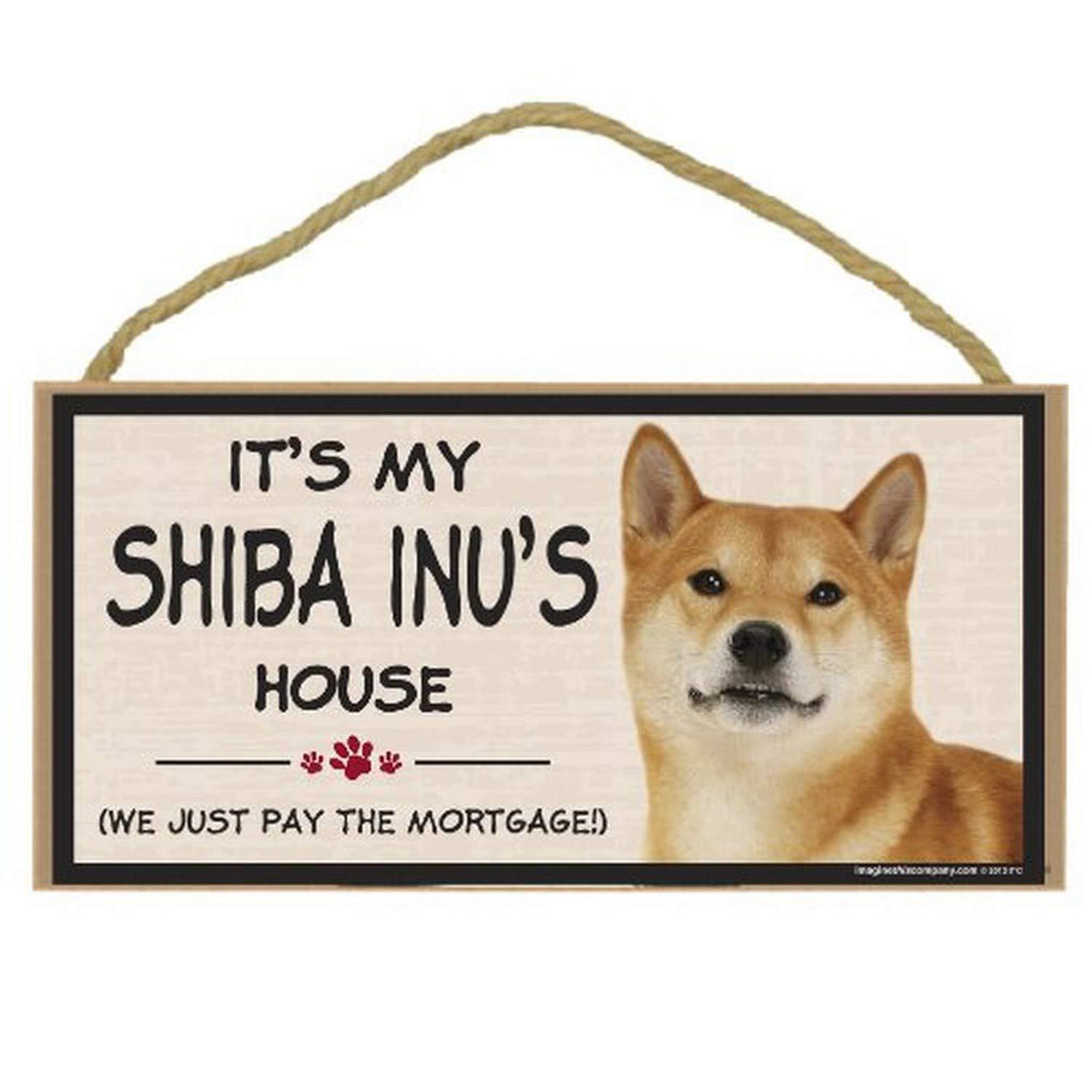 [Australia] - Imagine This Wood Breed Decorative Mortgage Sign, Shiba Inu 