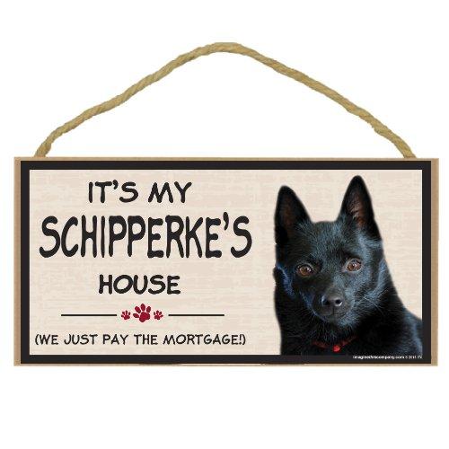 [Australia] - Imagine This Wood Breed Decorative Mortgage Sign, Schipperke 