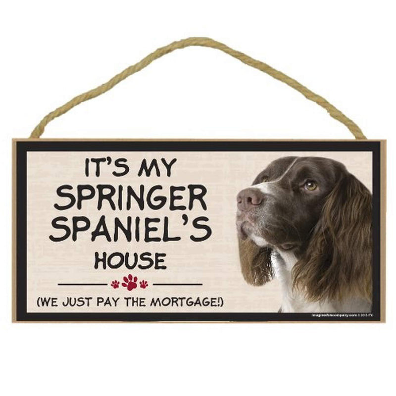 [Australia] - Imagine This Wood Breed Decorative Mortgage Sign, Springer Spaniel 