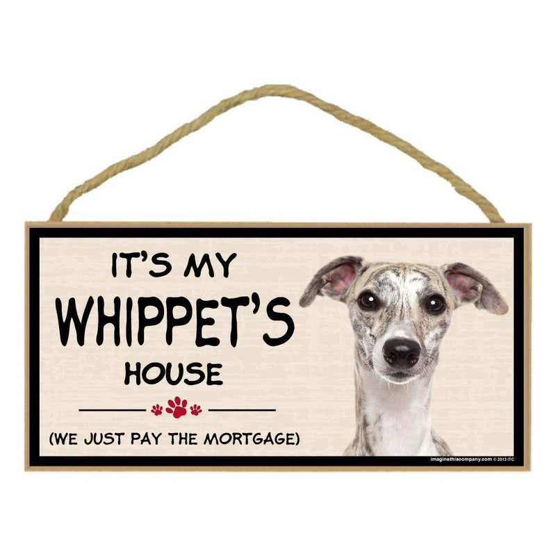 [Australia] - Imagine This Wood Breed Decorative Mortgage Sign, Whippet 