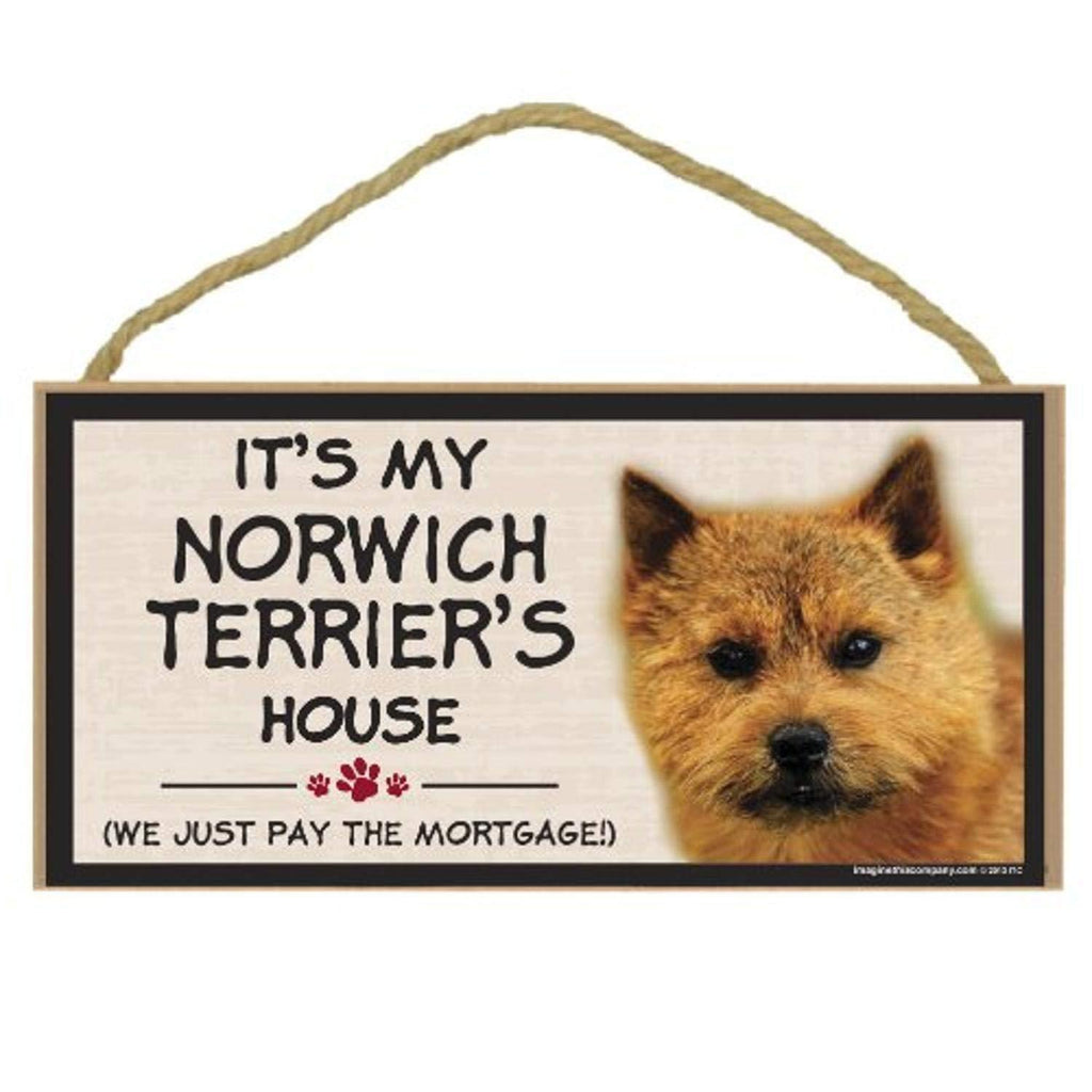 [Australia] - Imagine This Wood Breed Decorative Mortgage Sign, Norwich Terrier 