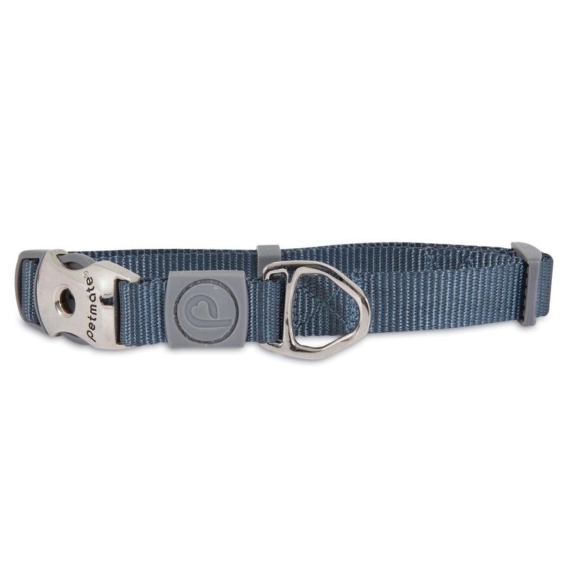 [Australia] - Petmate Signature Deluxe Collar 1 x 18-26" Pewter 