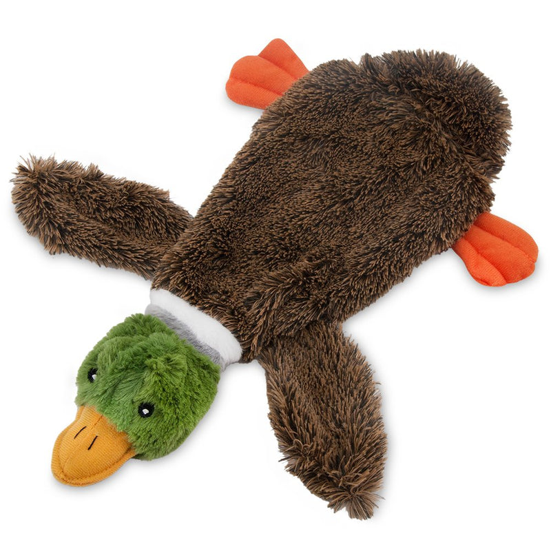 Best Pet Supplies 2-in-1 Fun Skin Stuffless Dog Squeaky Toy and Plush toys Small 1Wild Duck - PawsPlanet Australia