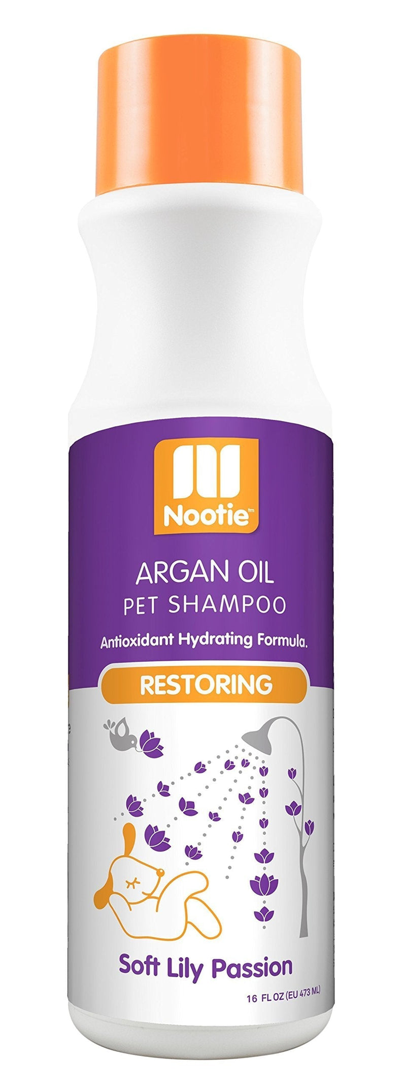 [Australia] - Nootie Restoring Argon Oil Pet Shampoo, Soft Lilly Passion 16oz 