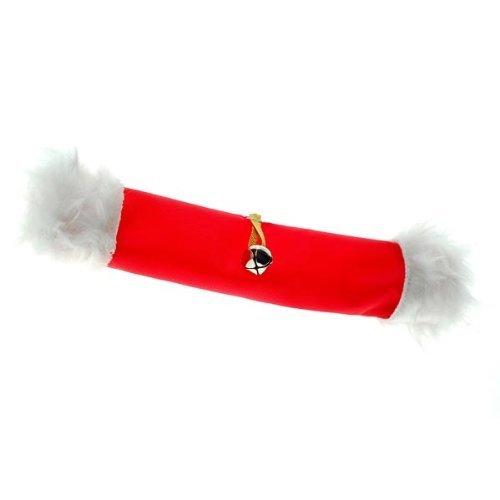 William Hunter Equestrian Christmas Noseband Sleeve - with white fur and bells - PawsPlanet Australia