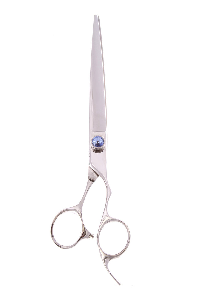 [Australia] - ShearsDirect Professional Curved Cutting Shears Off Set Handle with Anatomic Thumb and Gem Stone Tension, 7.5-Inch 