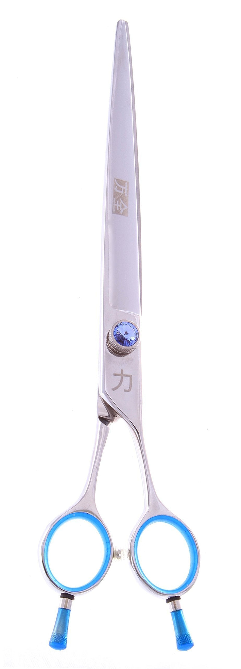 [Australia] - ShearsDirect Japanese 440C Professional Grooming Shear with Light Blue Gem Stone Tension and Double Finger Rest, 8.0-Inch 