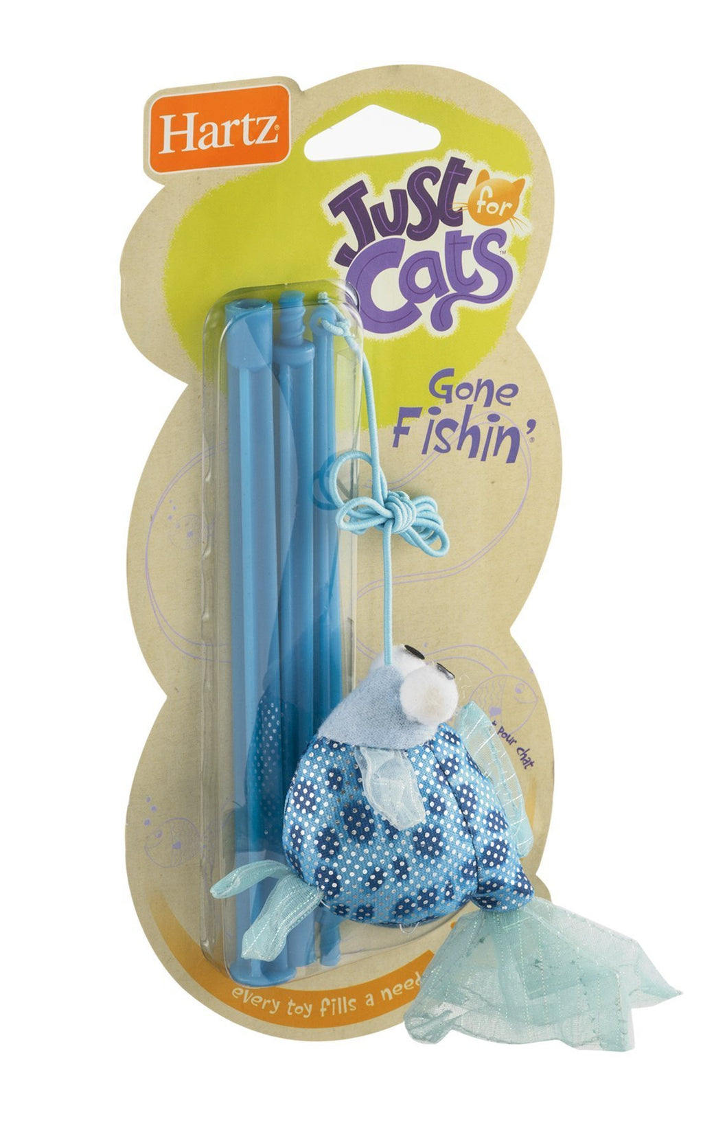 [Australia] - Hartz 88538 At Play Gone Fishin Cat Toy Assorted Colors 