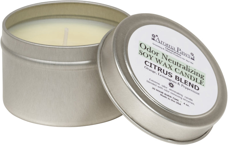 [Australia] - Aroma Paws Odor Neutralizing Candle in Tin, 4-Ounce, Citrus 