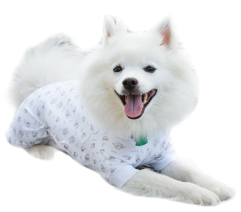 [Australia] - Cover Me by Tui Adjustable Fit Puppy Print Pullover with Long Sleeve for Pets, X-Small 