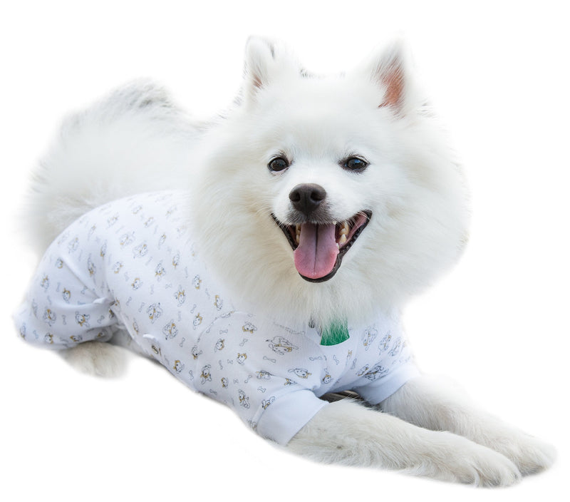 Cover Me by Tui Adjustable Fit Puppy Print Pullover with Short Sleeve for Pets, XX-Small - PawsPlanet Australia