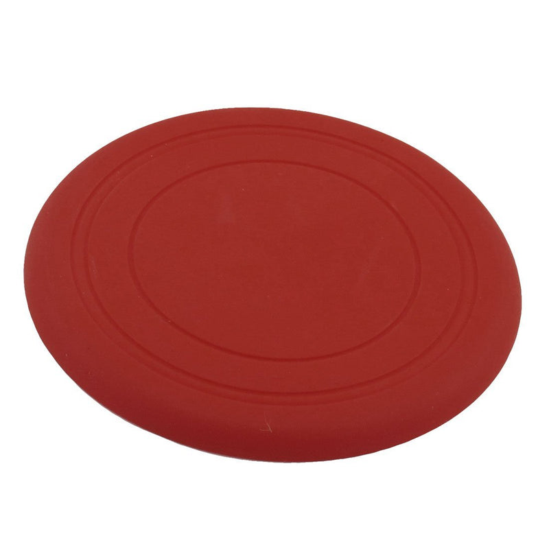 [Australia] - uxcell Silicone Round Pet Flying Frisbee Toy, 6.7-Inch, Red 