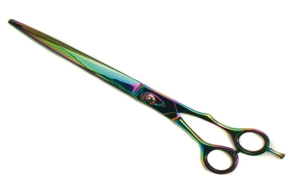 [Australia] - Tamsco 10.5-Inch Classic Grooming Shear Plasma Coated Semi-Convex Edge Japanese Stainless Steel Classic Design Plasma Coated Removable Finger Rest 