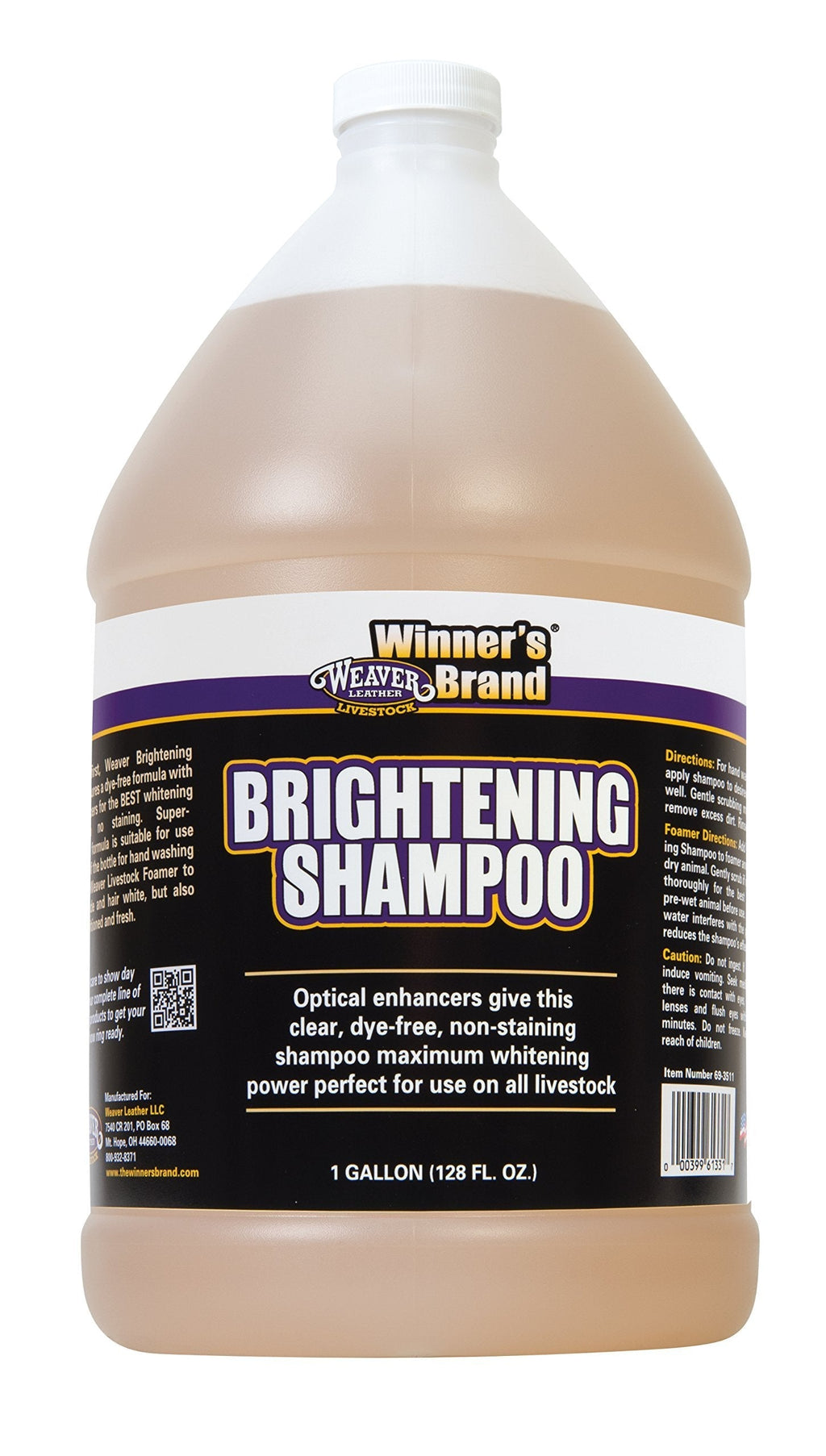 [Australia] - Weaver Leather Brightening Shampoo 1-Quart 